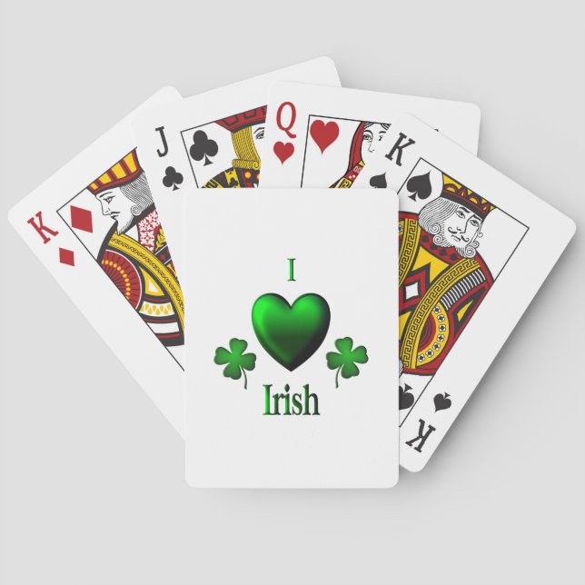 Baraja De Cartas I Heart Irish (Reverso)