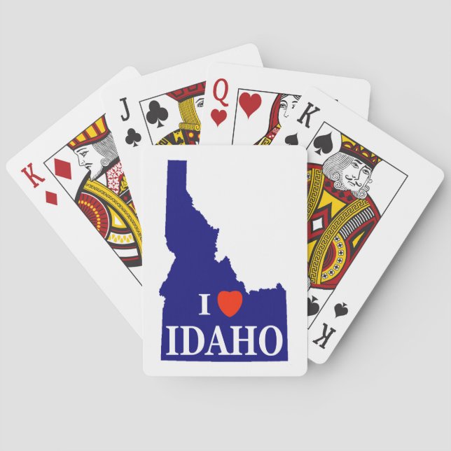 Baraja De Cartas I Heart (Love) Idaho (Reverso)