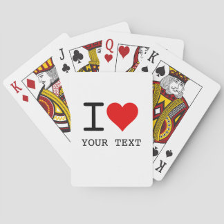 Baraja De Cartas I Heart Love Template