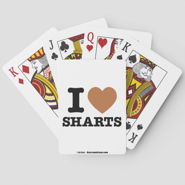 Baraja De Cartas I Heart Sharts (Reverso)
