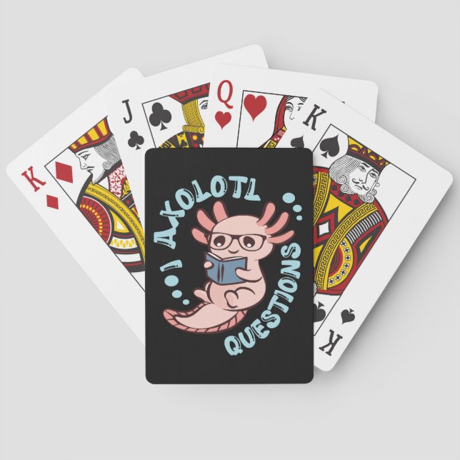 Baraja De Cartas I Preguntas Axolotl (Reverso)