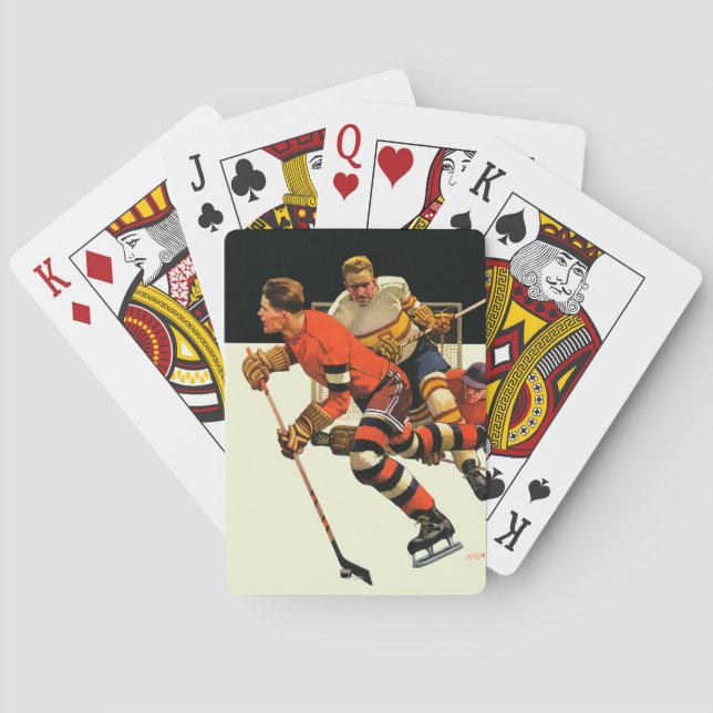 Baraja De Cartas Ice Hockey Match (Reverso)