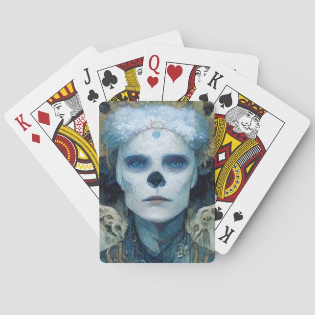 Baraja De Cartas Ice Witch 3 Fantasy Sci-Fi (Reverso)