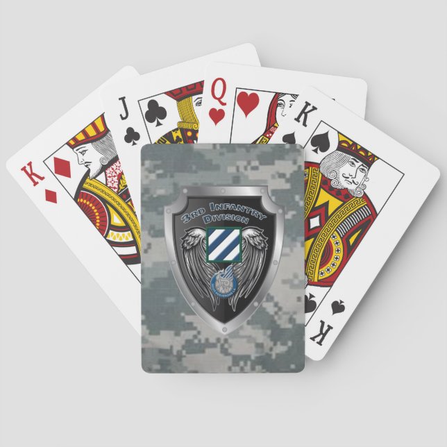 Baraja De Cartas Icónica División de Infantería "Rock of the Marne" (Reverso)