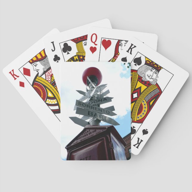 Baraja De Cartas Icónica señal del extremo norte (Reverso)