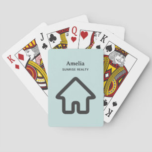 Baraja De Cartas Icono de Arquitectura de Bienes Raíces Casa