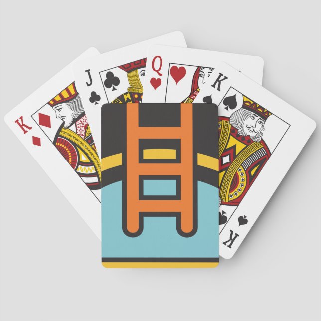 Baraja De Cartas Icono De La Piscina (Reverso)