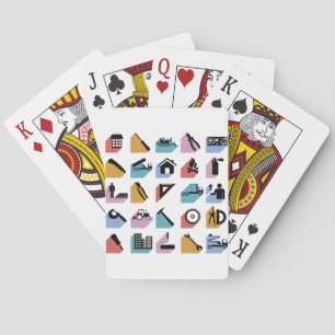 Baraja De Cartas Iconos de construcción y mejora del hogar de brico