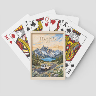 Baraja De Cartas Idaho USA Viaje en Coche Paisaje Texturizado 3D Vi