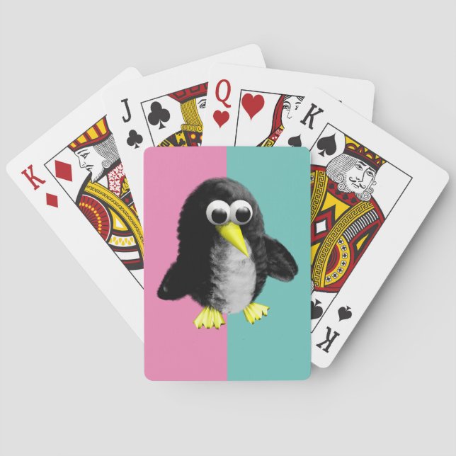Baraja De Cartas Ideas de revelación de género, pingüino (Reverso)