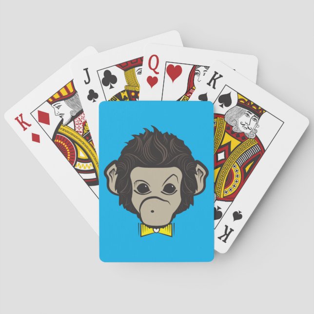 Baraja De Cartas identidad de mono (Reverso)