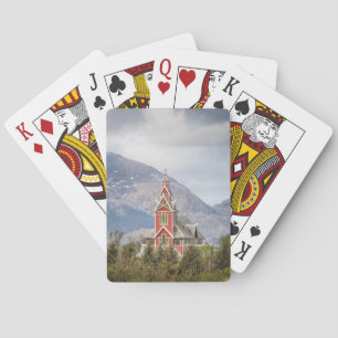 Baraja De Cartas Iglesia de Buksnes Lofoten Noruega
