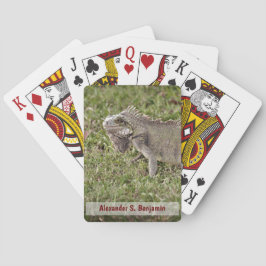 Baraja De Cartas Iguana Lizzard Mascota Animal Nature Personalice
