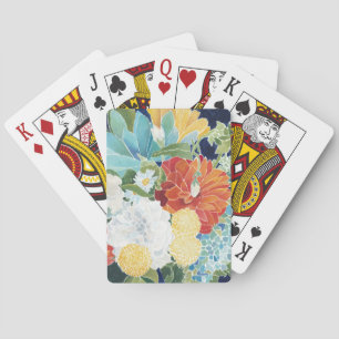 Baraja De Cartas III floral de medianoche