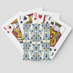 Baraja De Cartas Ikat tie-dye, acuarela tribal