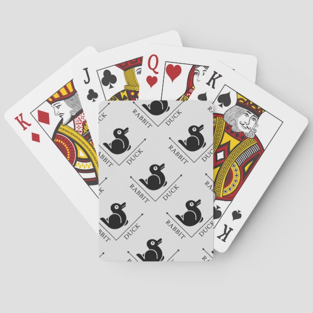 Baraja De Cartas Ilusión de conejo de pato (Reverso)