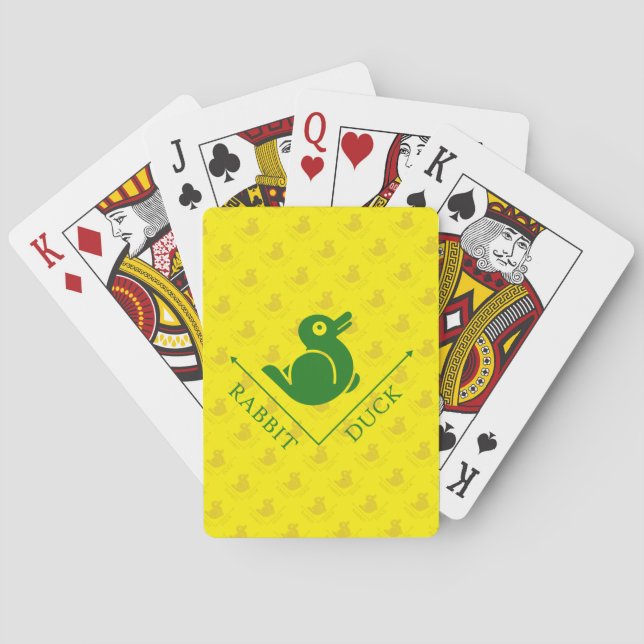 Baraja De Cartas Ilusión de conejo de pato (Reverso)