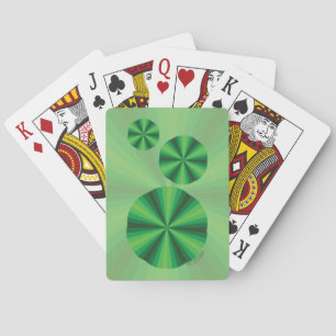 Baraja De Cartas Ilusión óptica Tarjetas de reproducción Green Clas
