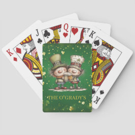 Baraja De Cartas Ilustración alegre de la fiesta del Día de San Pat