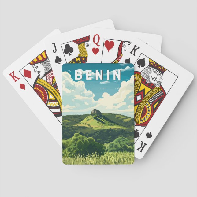 Baraja De Cartas Ilustracion Benín Viajes de arte (Reverso)