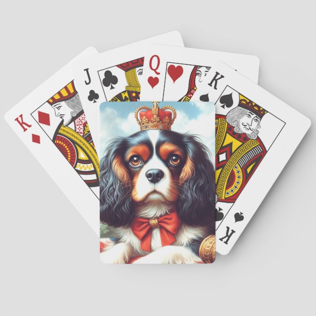 Baraja De Cartas Ilustracion Cavalier King Charles Spaniel (Reverso)