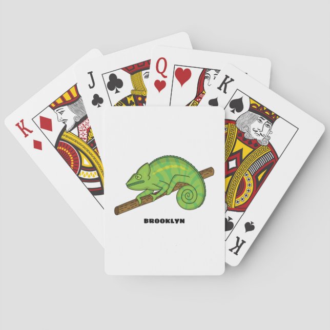 Baraja De Cartas Ilustracion Chameleon de Parson (Reverso)