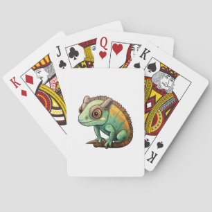 Baraja De Cartas ilustracion chameleon personalizado