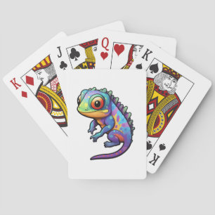 Baraja De Cartas ilustracion chameleon personalizado