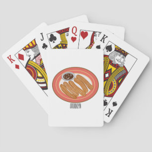 Baraja De Cartas Ilustracion Churro personalizado