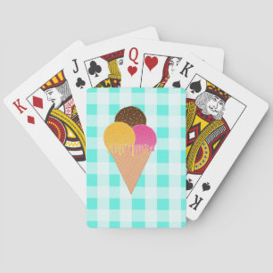 Baraja De Cartas Ilustración Colorida de Helado