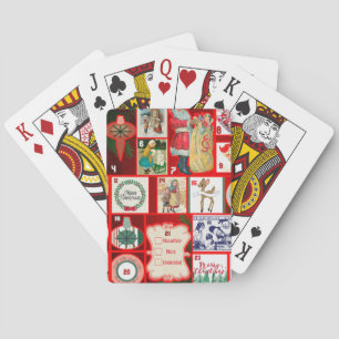 Baraja De Cartas Ilustración cuadrada de bloque de Adviento de Navi