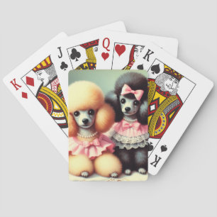 Baraja De Cartas Ilustracion Cute Poodle