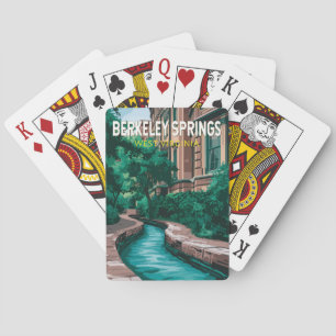 Baraja De Cartas Ilustración de Berkeley Springs West Virginia Viaj