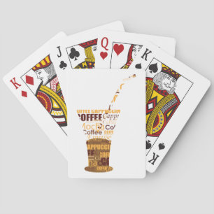 Baraja De Cartas Ilustracion de café moderno