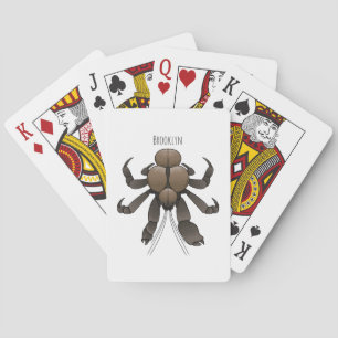 Baraja De Cartas Ilustracion de cangrejo de coco personalizado