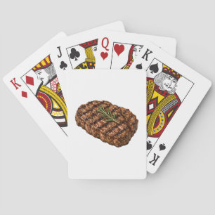 Baraja De Cartas Ilustración de carne de barbacoa de bistec ribeye 