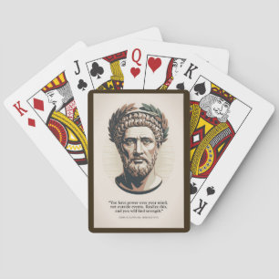Baraja De Cartas Ilustración de citas de Marco Aurelio Meditaciones