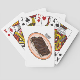 Baraja De Cartas Ilustración de costillas cortas de dibujos animado