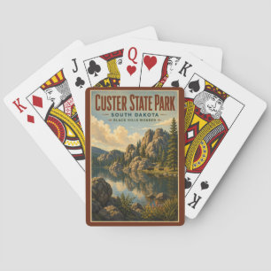 Baraja De Cartas Ilustración de Custer State Park Dakota del Sur Vi