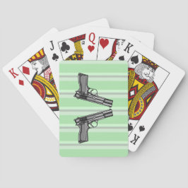 Baraja De Cartas ilustracion de estilo personalizado de dos pistola
