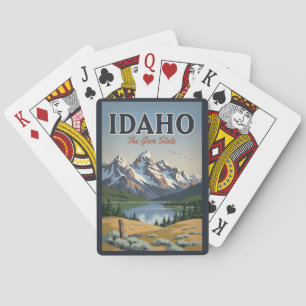 Baraja De Cartas Ilustración de la gama Sawtooth de Idaho Arte de v