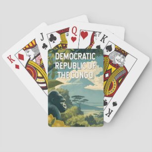 Baraja De Cartas Ilustración de la República Democrática del Congo