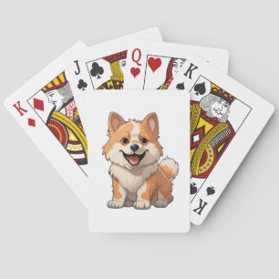 Baraja De Cartas Ilustracion de perro de dibujos animados