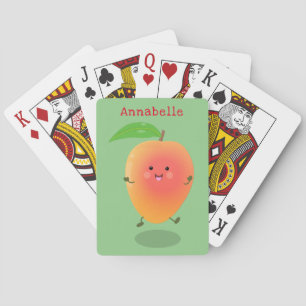 Baraja De Cartas Ilustracion de personalizado amarillo de mango ale