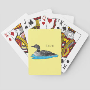 Baraja De Cartas Ilustracion de personalizado de aves de Loon