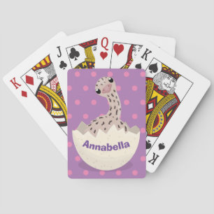 Baraja De Cartas Ilustracion de personalizado de avestruz de bebé