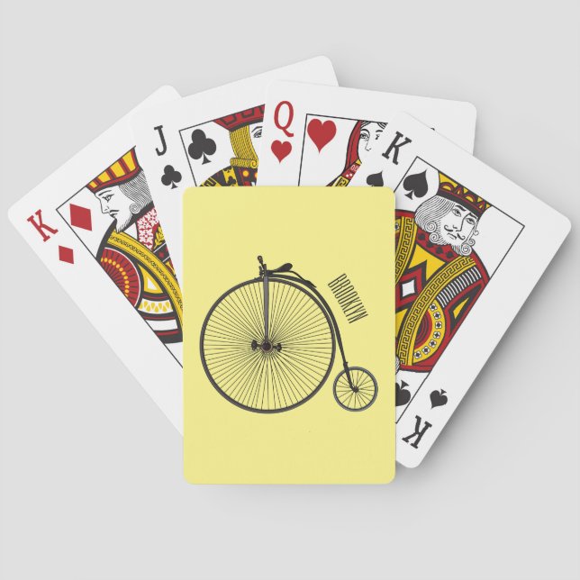 Baraja De Cartas Ilustracion de personalizado de bicicletas de alta (Reverso)