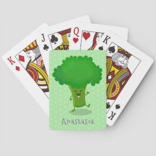 Baraja De Cartas Ilustracion de personalizado de brócoli de baile c