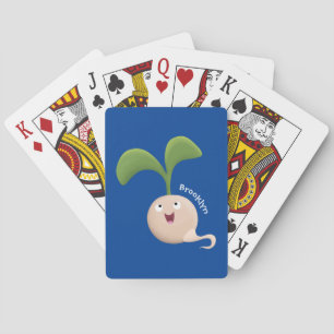 Baraja De Cartas Ilustracion de personalizado de brote de semillas 