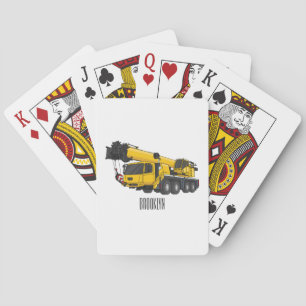 Baraja De Cartas Ilustracion de personalizado de camiones Crane